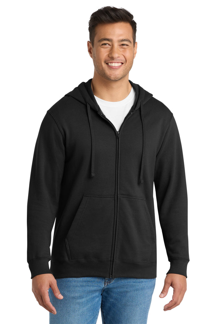 Port & Co™ Fan Favorite Fleece Full-Zip Hooded Sweatshirt. PC850ZH