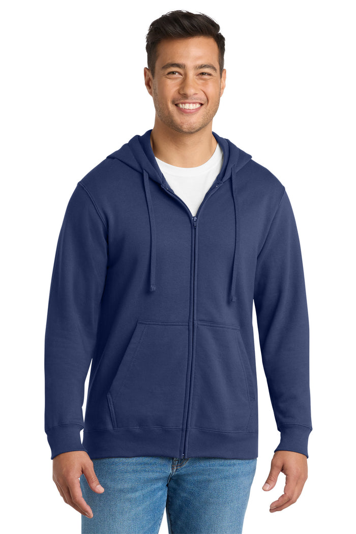 Port & Co™ Fan Favorite Fleece Full-Zip Hooded Sweatshirt. PC850ZH