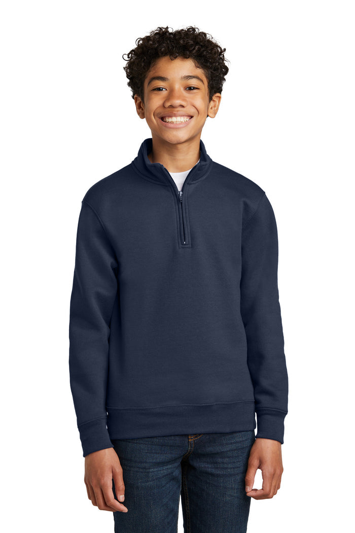 Port & Co™ Youth Core Fleece 1/4-Zip Pullover Sweatshirt PC78YQ