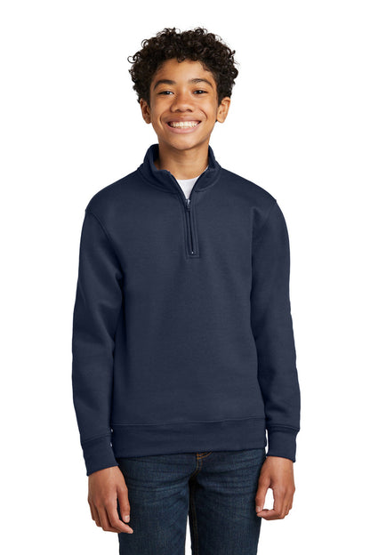 Port & Co™ Youth Core Fleece 1/4-Zip Pullover Sweatshirt PC78YQ
