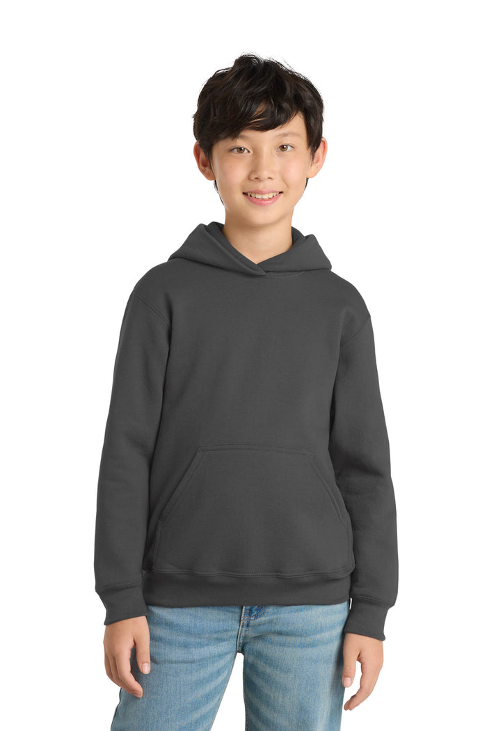 Port & Co™ Youth Core Fleece Pullover Hooded Sweatshirt.  PC90YH