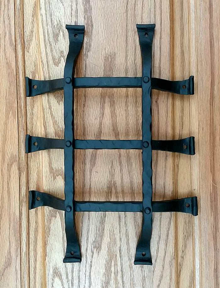 Premium Curled tip Speakeasy Grille  - Size: 9.5" x 13.5"  with 5 Bars - Wild West Hardware