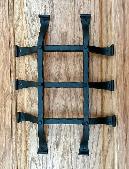Premium Curled tip Speakeasy Grille  - Size: 9.5" x 13.5"  with 5 Bars - Wild West Hardware