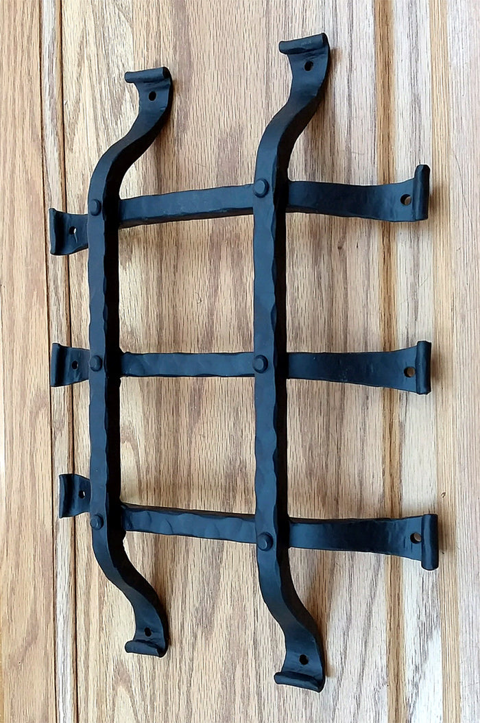 Premium Curled tip Speakeasy Grille  - Size: 9.5" x 13.5"  with 5 Bars - Wild West Hardware
