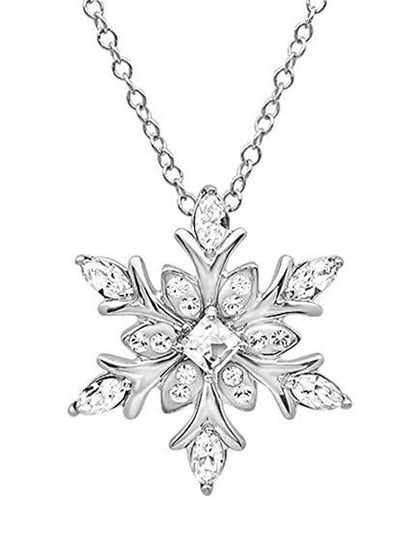 necklace Chic & Modern Party Snowflake Necklaces / Wedding / White / Blue / Fall / Winter for Women