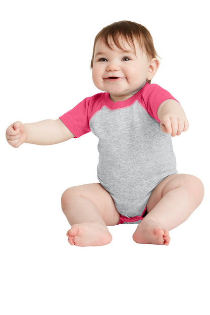 Rabbit Skins™ Infant Baseball Fine Jersey Bodysuit. RS4430