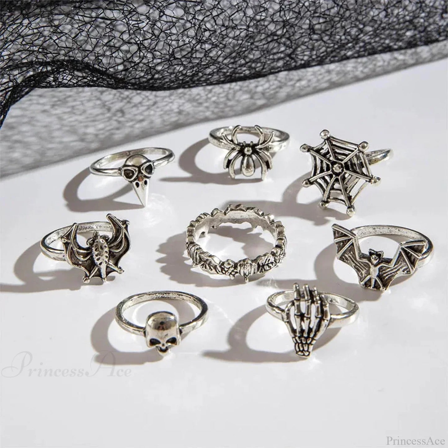 Rebel Bones Arachnid Dark Ring