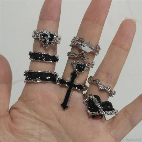 Rebellious Harajuku Dark Ring