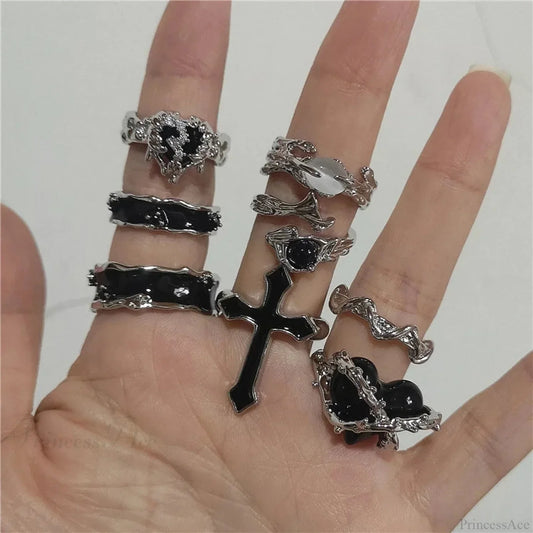 Rebellious Harajuku Dark Ring