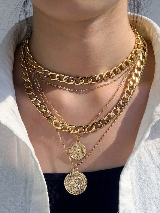 necklace Fashion Street Geometry Jewelry Sets for Women