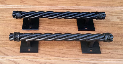 Rustler #4 Rope Style Door Pull - Barn Door Handle Pull - Wild West Hardware