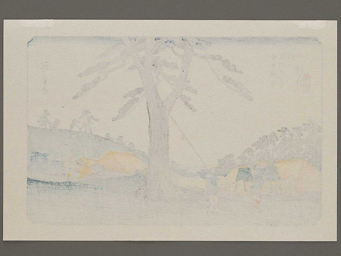 Samegai from the series The Sixty-nine Stations of the Kiso Kaido by Utagawa Hiroshige, (Small print size) / BJ340-361