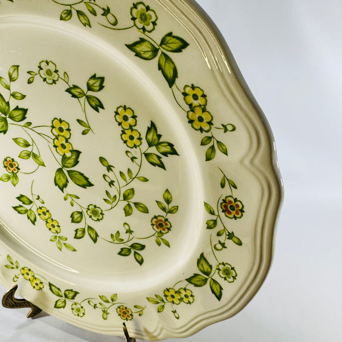 Sears Petit Flora 4009 Chop Plate Round Serving Platter 1970s