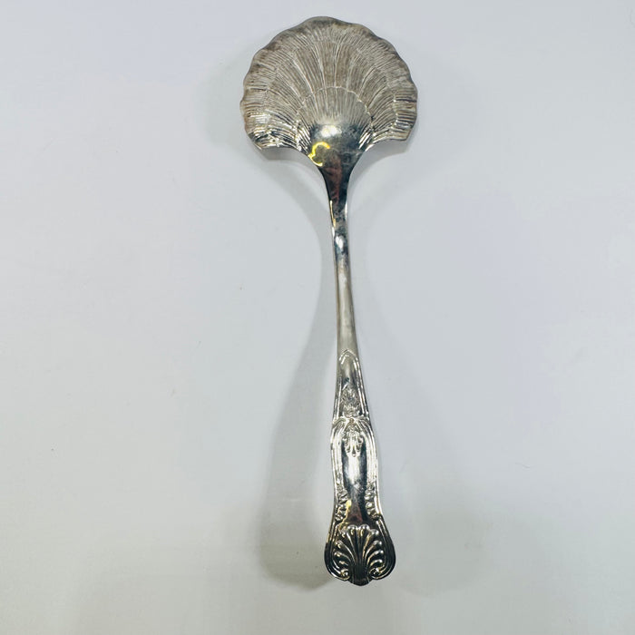 Shell Bowl Berry Spoon Silver Plate 1890s to 1950s Ornate Victorian Revival 10 Inch