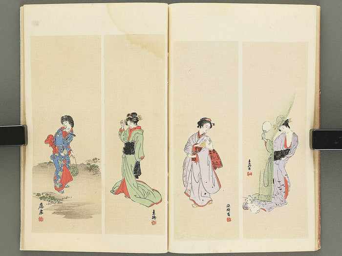 Shotaika jinbutsu gafu by Fukui Gessai, Maruyama Okyo, Matsumura Goshun, Kano Tanyu,  etc... / BJ353-850