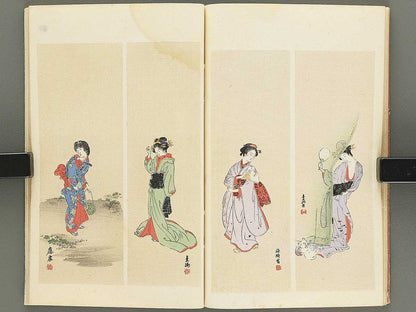 Shotaika jinbutsu gafu by Fukui Gessai, Maruyama Okyo, Matsumura Goshun, Kano Tanyu,  etc... / BJ353-850