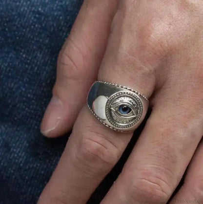 Sinister Eye Style Gothic Pointer Ring