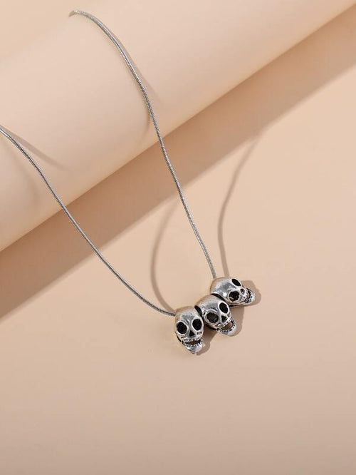 Skull Charm Necklace for Women