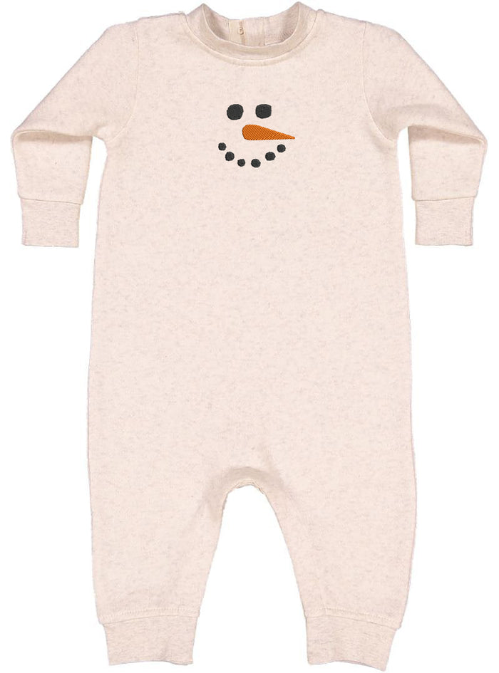 SNOWMAN FACE - ONE-PIECE FLEECE EMB