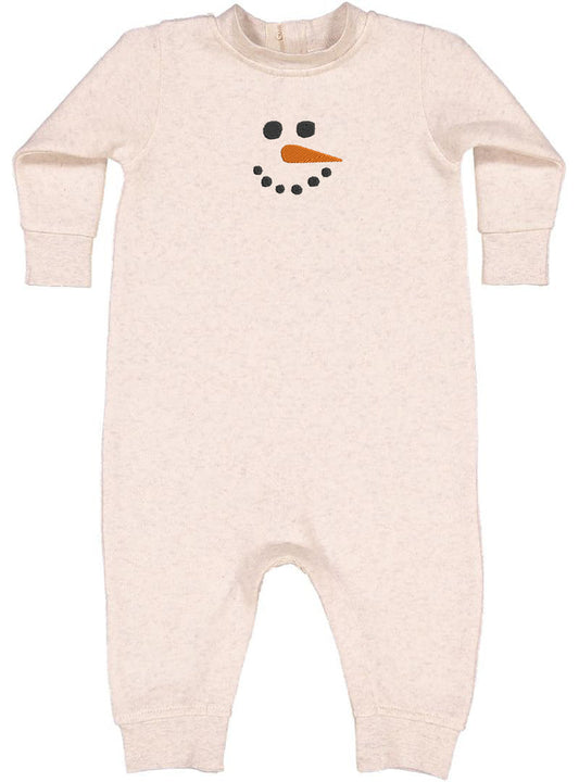 SNOWMAN FACE - ONE-PIECE FLEECE EMB