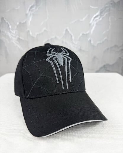 Spider-Man Cap | Premium Embroidered Spider Web & Logo | Stylish Adjustable Baseball Cap