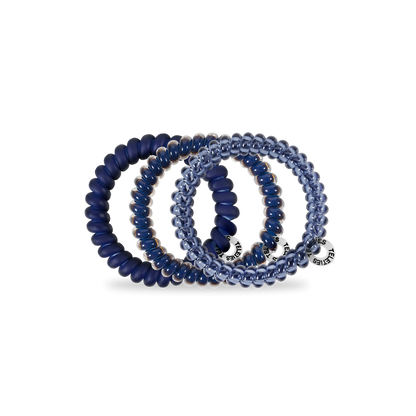 Spiral Hair Coils | Small | Nightfall Navy Hair Ties