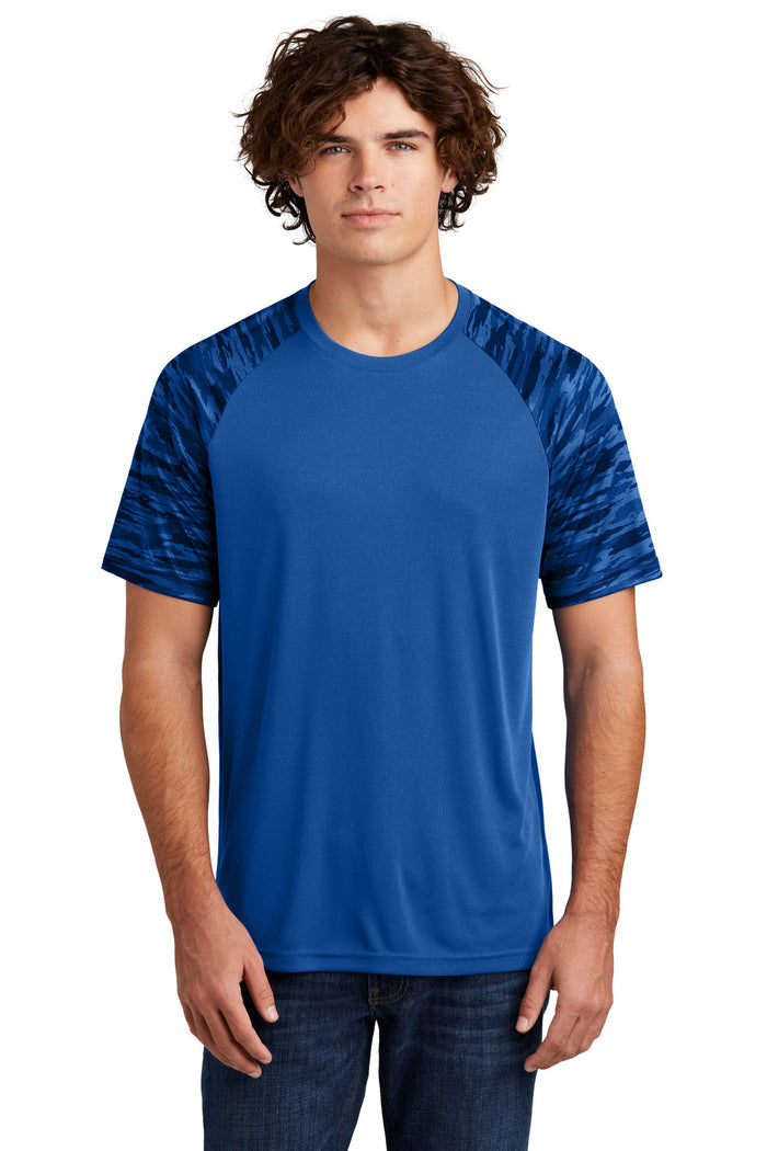 Sport-Tek® Drift Camo Colorblock Tee ST376