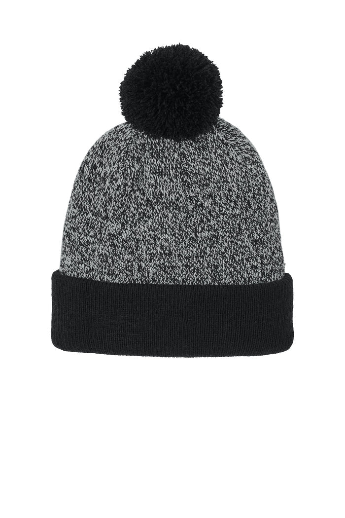 Sport-Tek® Halftime Heather Pom Beanie STC68