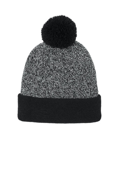 Sport-Tek® Halftime Heather Pom Beanie STC68