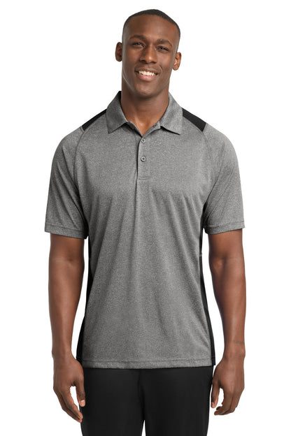 Sport-Tek® Heather Colorblock Contender™ Polo. ST665