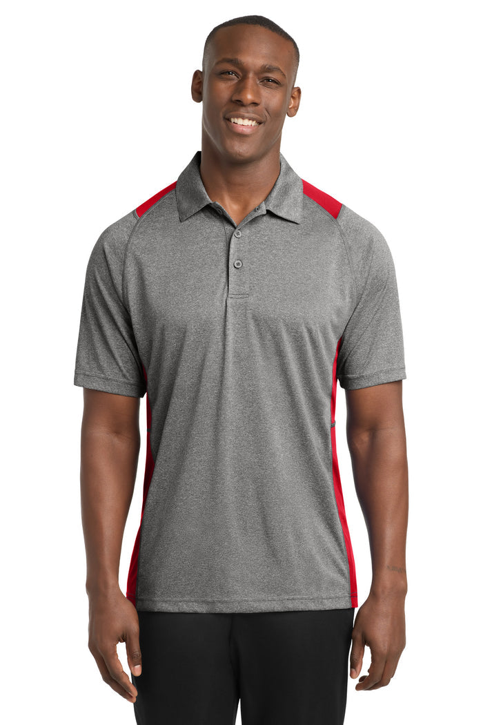 Sport-Tek® Heather Colorblock Contender™ Polo. ST665