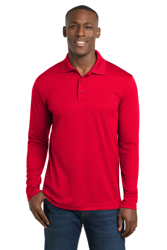 Sport-Tek ® PosiCharge ® RacerMesh ® Long Sleeve Polo. ST640LS
