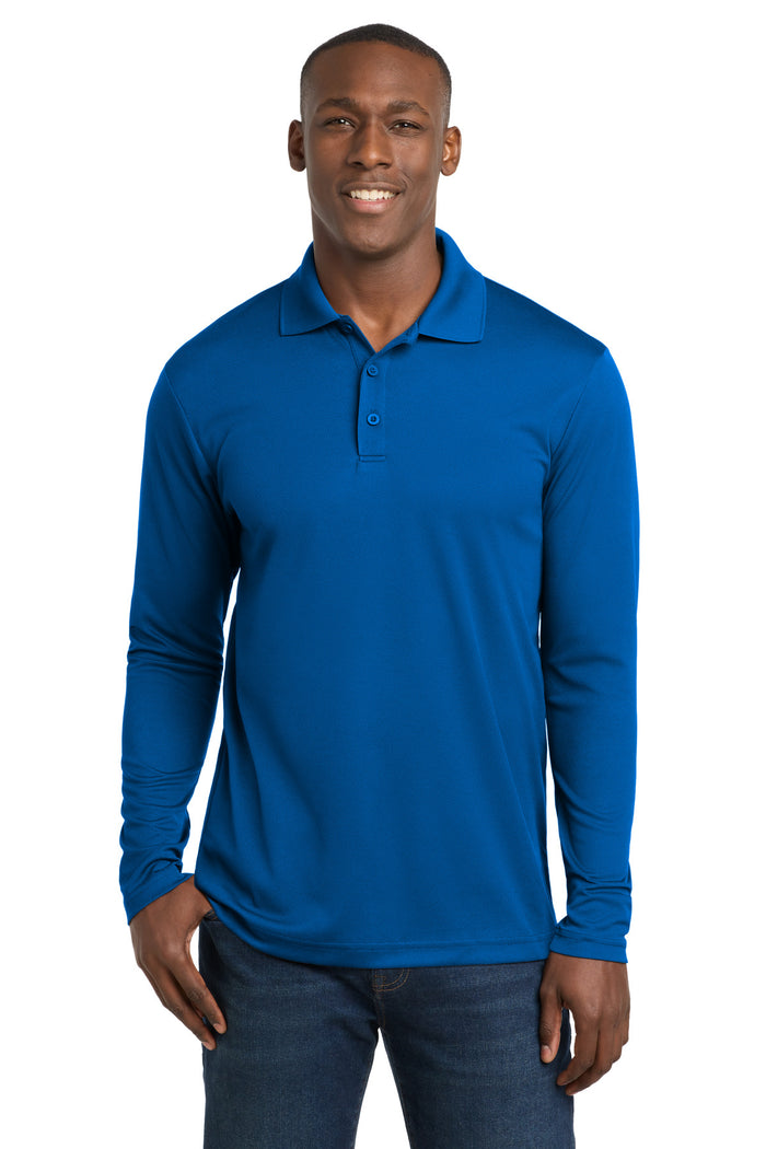 Sport-Tek ® PosiCharge ® RacerMesh ® Long Sleeve Polo. ST640LS
