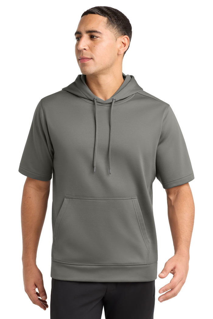 Sport-Tek ® Sport-Wick ® Fleece Short Sleeve Hooded Pullover. ST251