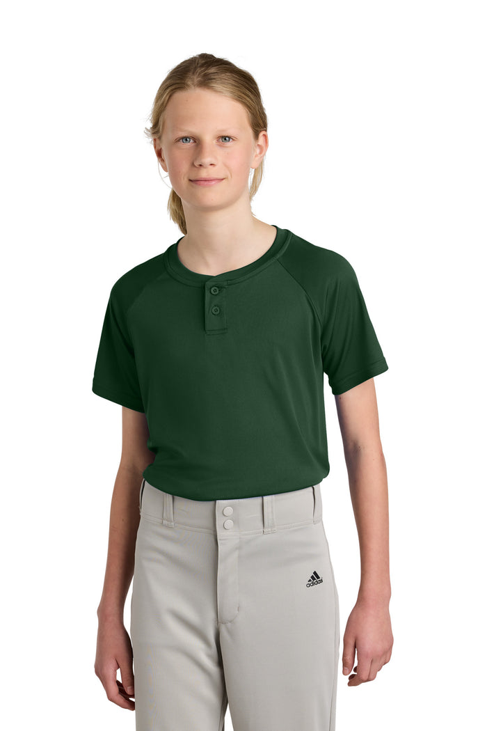 Sport-Tek® Youth PosiCharge® Competitor™ 2-Button Henley YST359