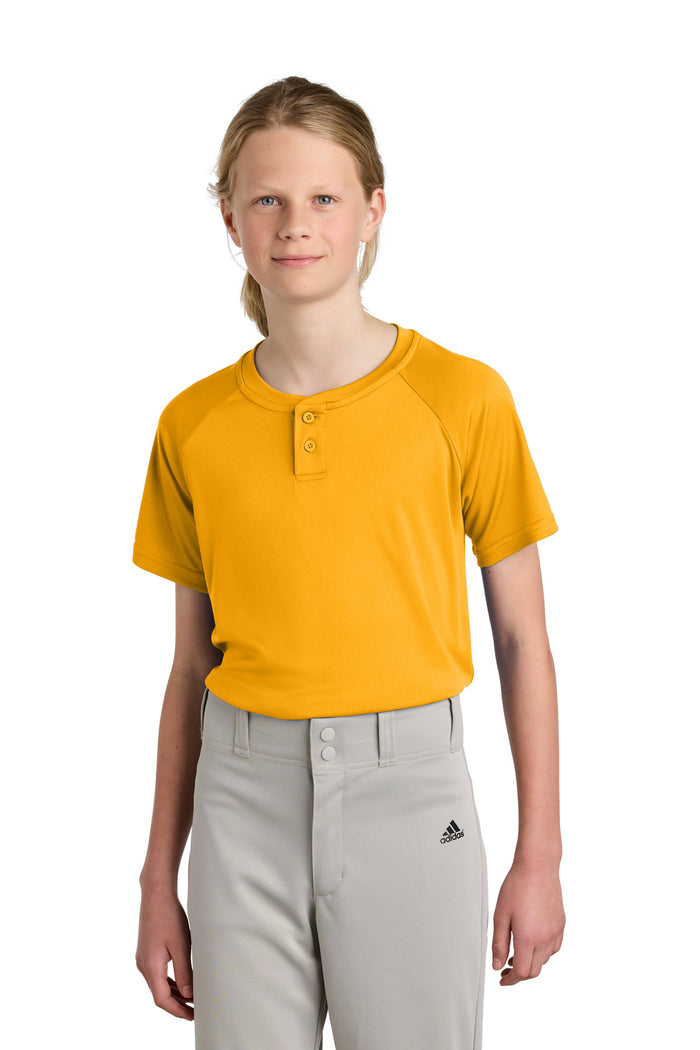 Sport-Tek® Youth PosiCharge® Competitor™ 2-Button Henley YST359