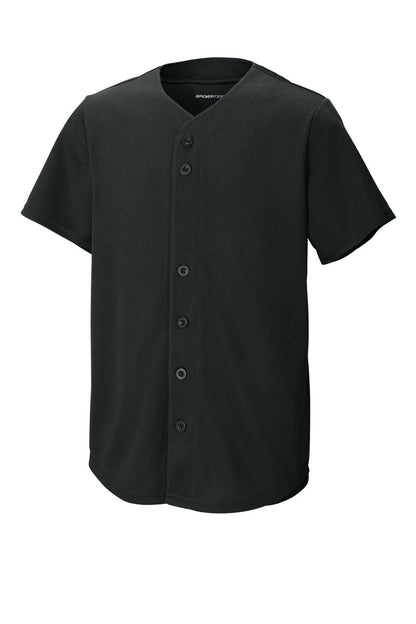 Sport-Tek® Youth PosiCharge® Tough Mesh Full-Button Jersey YST220