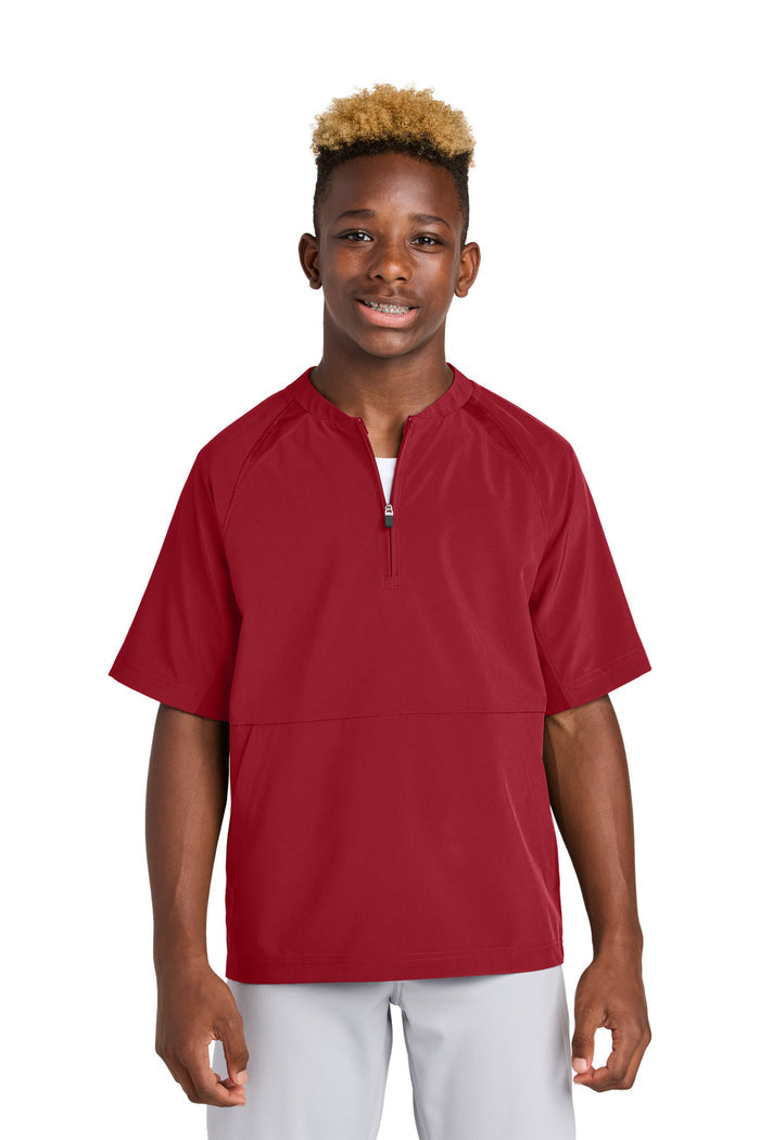 Sport-Tek® Youth Repeat 1/2-Zip Short Sleeve Jacket YJST489