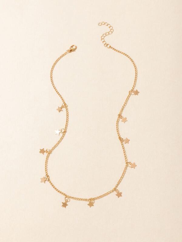 Star Tassel Charm Necklace for Women