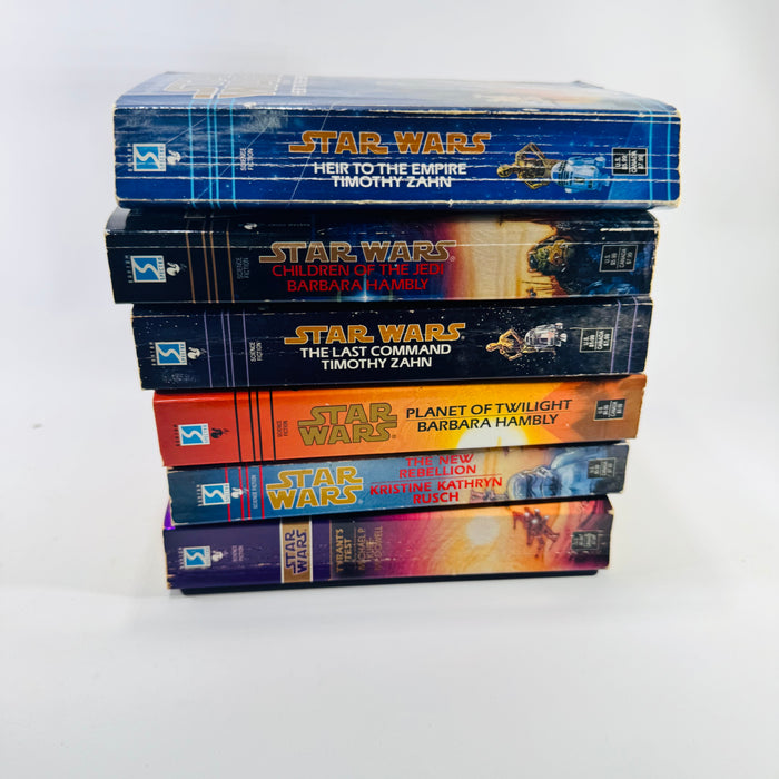 Star Wars Paperback Bundle of 6 Bantam Spectra Novels, Zahn, Hambly, Rusch, Kube-McDowell