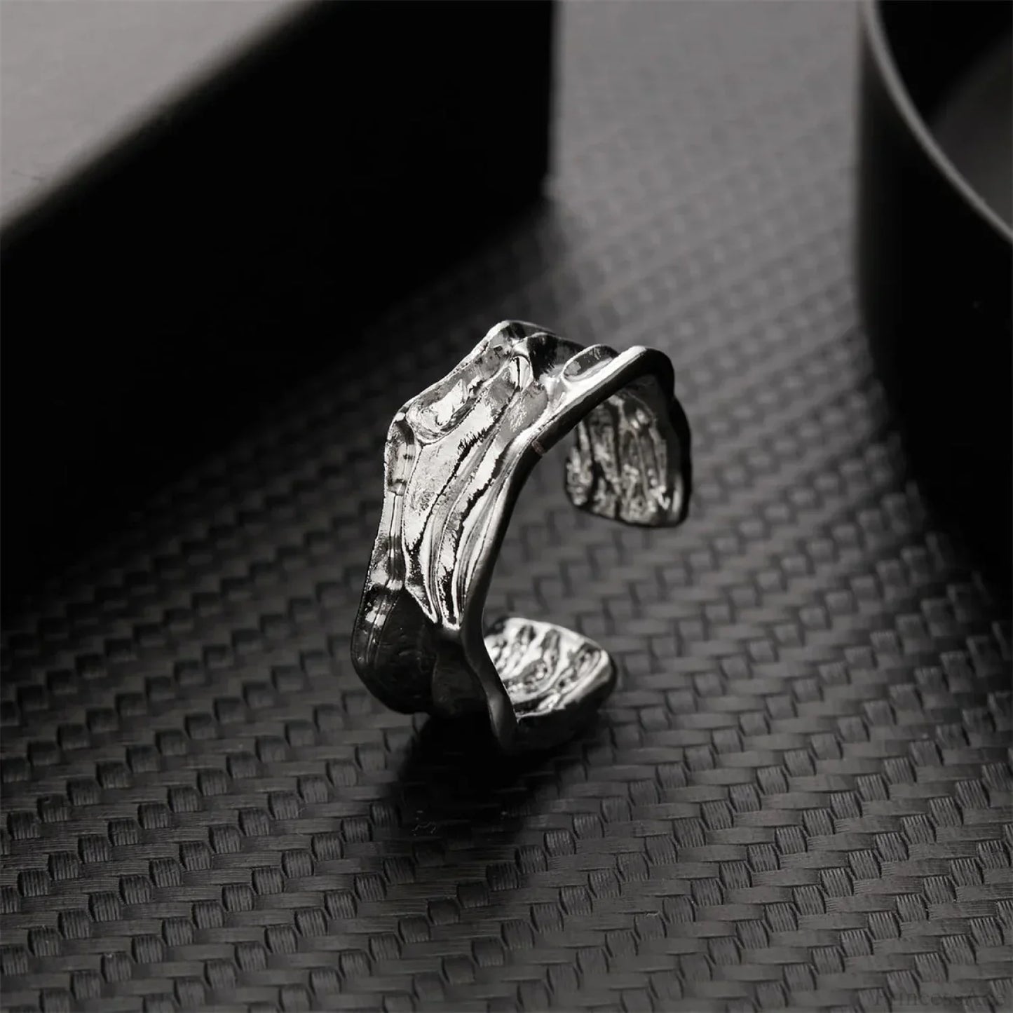 Stylish Silver Simple Gothic Ring