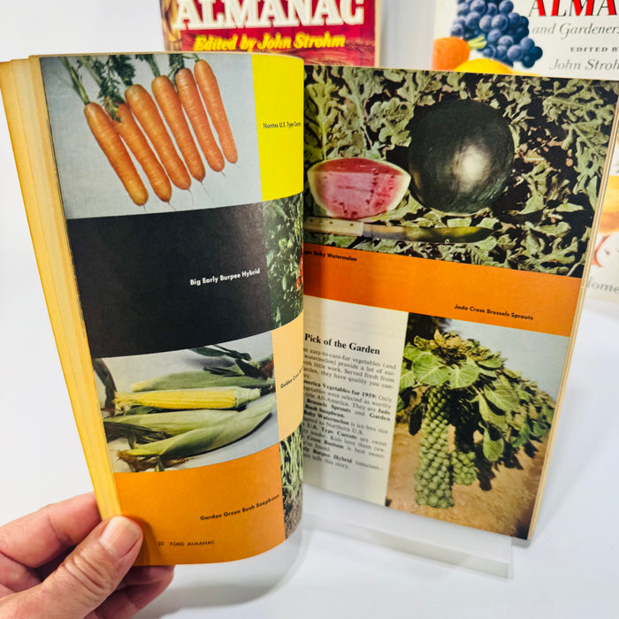 The Ford 1958 Almanac and Gardener's Guide 1959 1960 John Strohm 3 Book Lot Farm Ranch Home