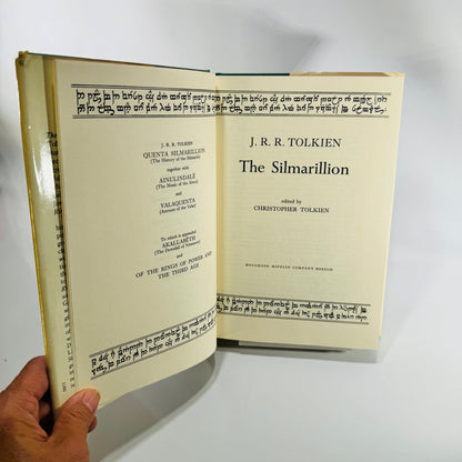The Silmarillion J.R.R. Tolkien 1977 First American Edition 11th Printing Hardcover with Dust Jacket and Map