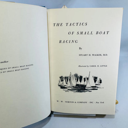 The Tactics of Small Boat Racing — Stuart H. Walker, M.D. 1966 Original Edition with Handwritten Study Notes