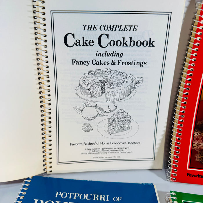 Vintage Boxed Cookbook Set — CookBook Collectibles (1985) — Favorite Recipes Press | 4 Spiral-Bound Volumes, Vintage Cookbooks / Home Economics