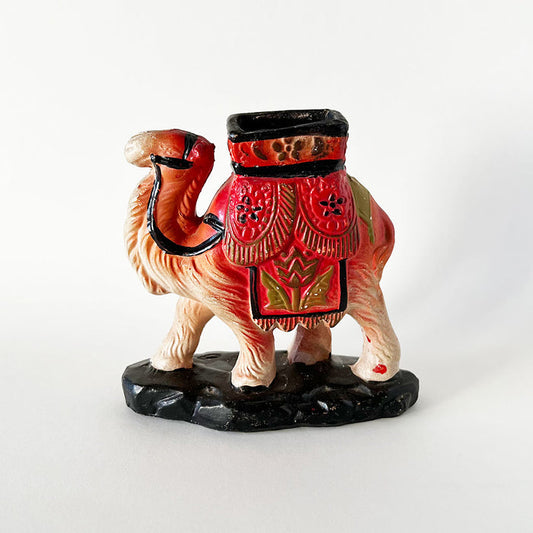 Vintage Decorated Camel Ceramic Incense Holder Made in Japan