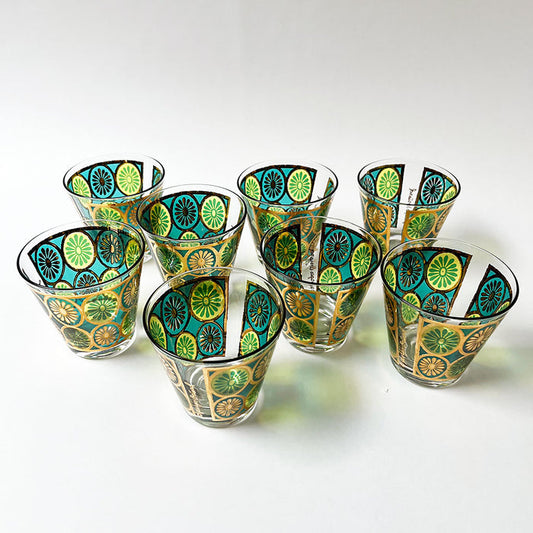Vintage Drinking Glasses by Georges Briard (Set of 8)
