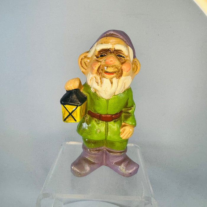 Vintage Japan Elf Gnome Figurines Set of 3, Chalkware Christmas Ornaments, 1950s 1960s Shelf Sitters, Cottagecore Fairy Garden Decor