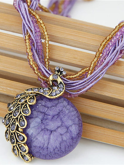 necklace Ethnic Style Street Gem Necklaces for Women