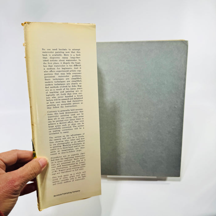 Watercolor Simplified by John Rogers 1962 Reinhold Hardcover with Dust Jacket